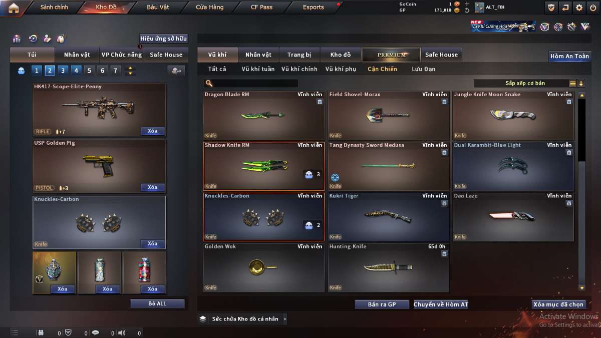 shop acc cf uy tin gia re